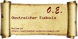 Oestreicher Eudoxia névjegykártya